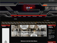 Tablet Screenshot of darksidealliance.com